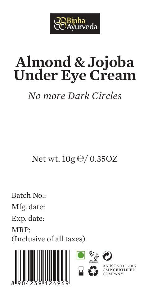 Almond & Jojoba Under Eye Cream No more Dark Circles 10 gm