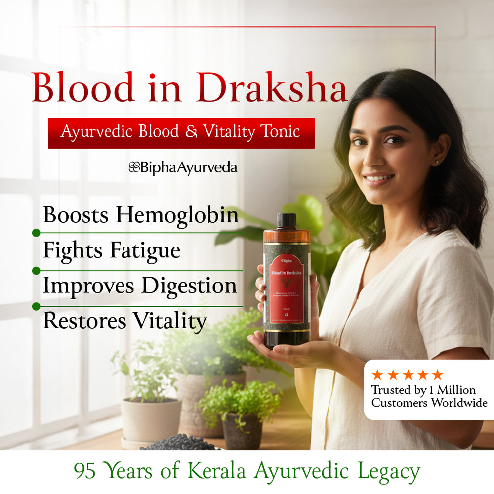 Blood in Draksha - Natural Immunity Booster made with Handpicked Ayurveda Herbs & Exotic Spices matured on a base of Kali Draksha (Black Grapes) 450ml - image 2