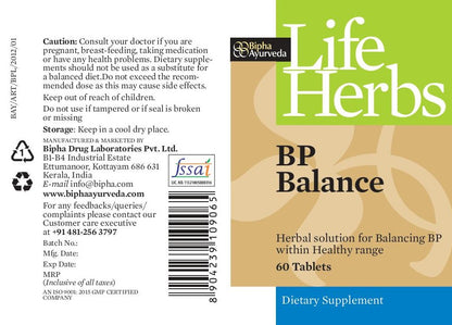 BP Balance Tablet Herbal Tablets for BP Care