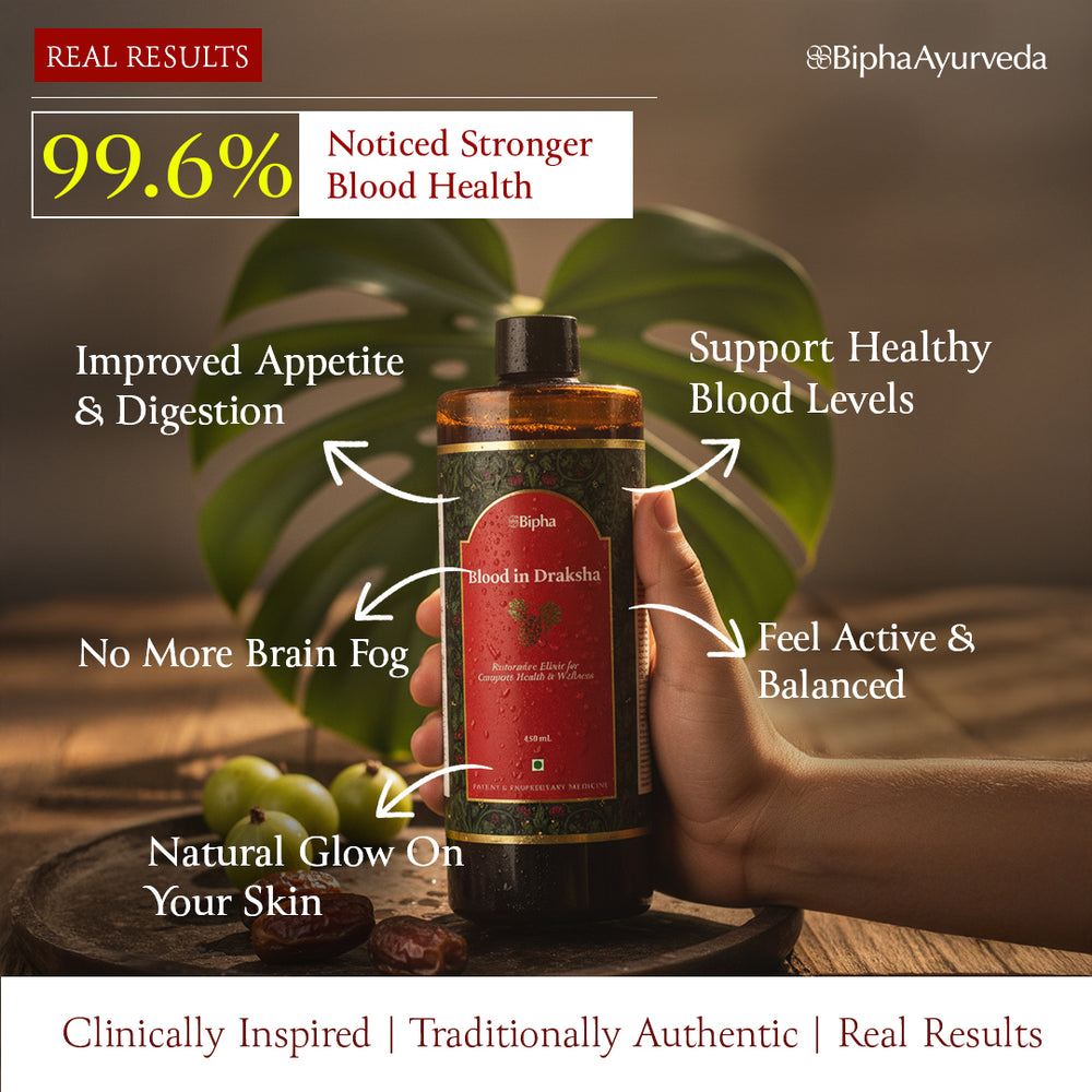 Blood in Draksha - Natural Immunity Booster made with Handpicked Ayurveda Herbs & Exotic Spices matured on a base of Kali Draksha (Black Grapes) 450ml - image 8
