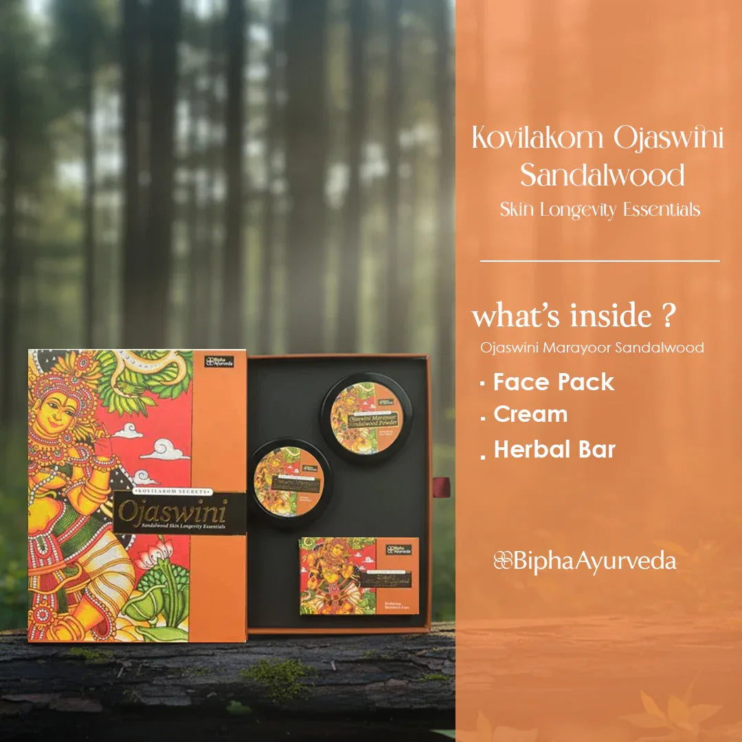 Kovilakom Ojaswini Sandalwood Skin Longevity Essentials