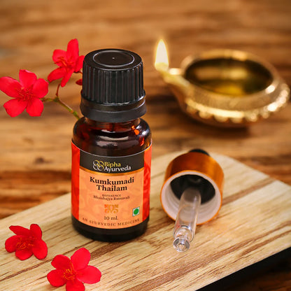 Kumkumadi Thailam-Ayurvedic Beauty Serum for Radiant Skin.Made from Pure concentrated Kashmir saffron & other exotic herbs to enhance skin tone
