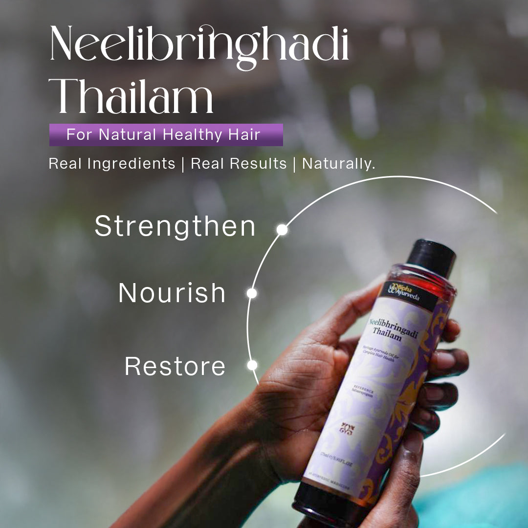 Neelibringhadi Thailam- Ayurveda hair oil for long and lustrous hair 175 ml