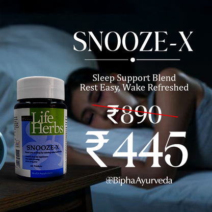 Snooze-X Veg Capsule- Herbal Supplement for Good Sleep