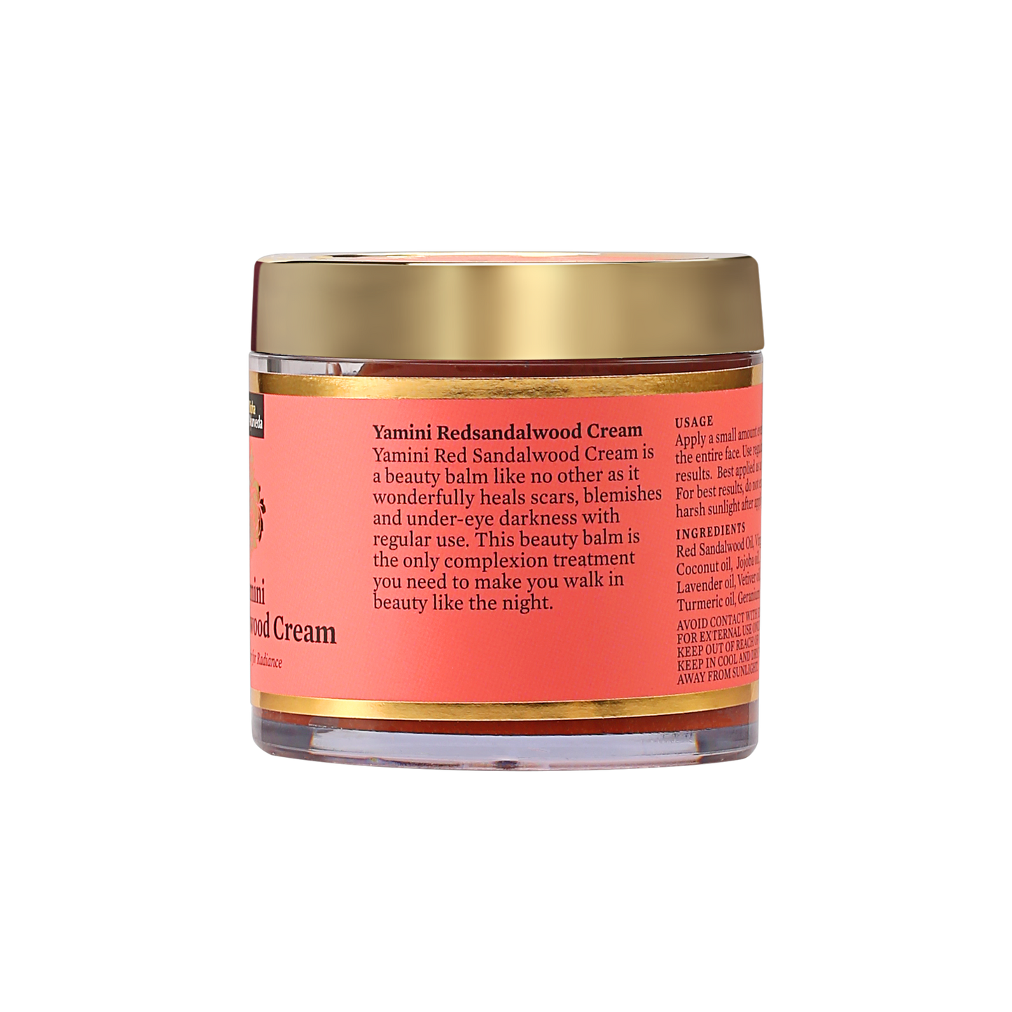 Yamini Redsandalwood Night Cream for Flawless Youthful Skin enriched with Natural Butters, Essential oils and Pure Active Herbs 75 gm