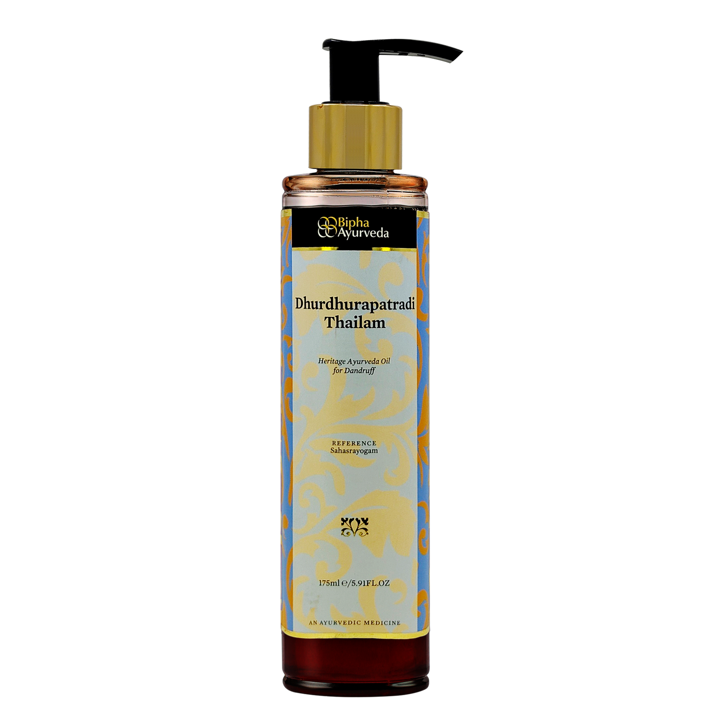 Dhurdhurapathradi Ayurveda oil - Traditional ayurveda recipe for dandruff control and healthy scalp . 100 % Natural formulation- 175ml