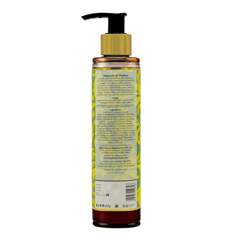 Nalpamaradi Thailam - Heritage Ayurveda Oil for Skin Toning - 175 ml