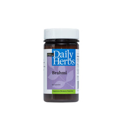 Brahmi-Pure Brahmi  Extract with Baccosides 60 Veg Capsule  for Memory , Mental Alertness and Brain wellness  .