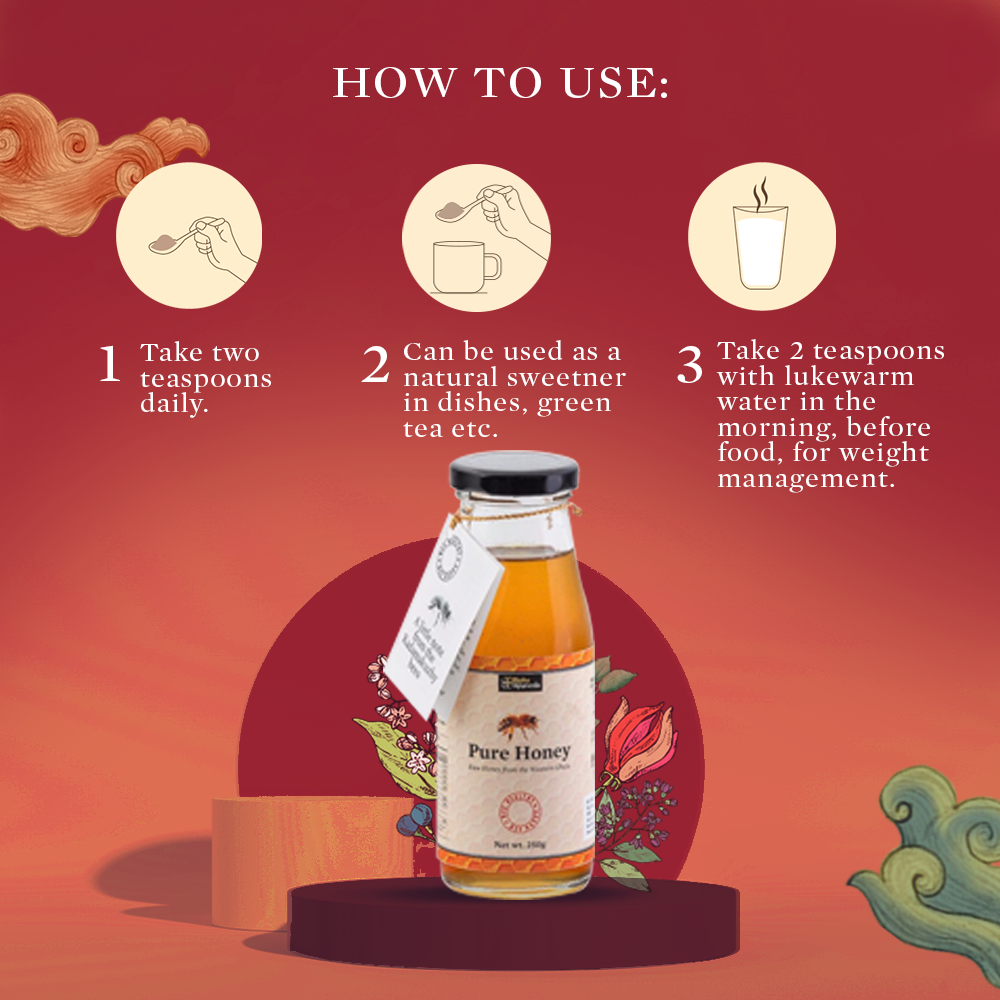 Pure & Organic Honey - Straight from the Nature to Bottles! Rich in Antioxidants-Natural Immunity Booster!