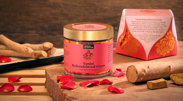 Yamini Redsandalwood Night Cream for Flawless Youthful Skin enriched with Natural Butters, Essential oils and Pure Active Herbs 75 gm