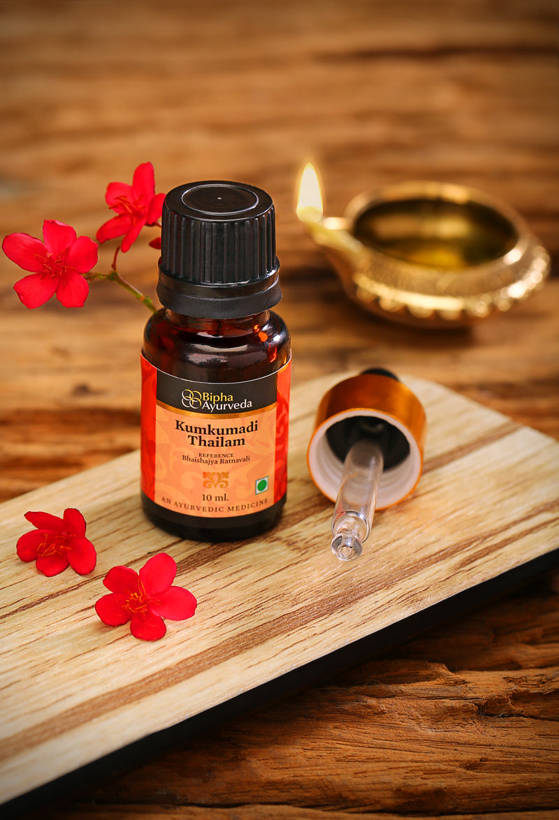 Kumkumadi Thailam-Ayurvedic Beauty Serum for Radiant Skin.Made from Pure concentrated Kashmir saffron & other exotic herbs to enhance skin tone-10 ml