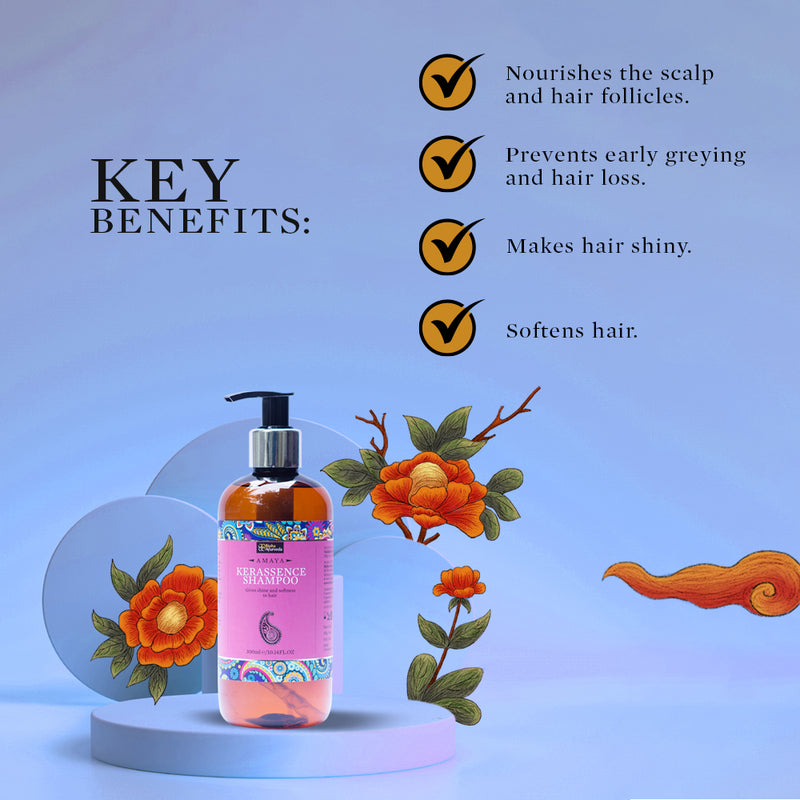 Kerassence Shampoo 300 ml - Gives shine and softness to hair