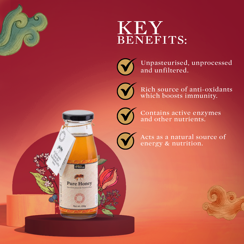 Pure & Organic Honey - Straight from the Nature to Bottles! Rich in Antioxidants-Natural Immunity Booster!