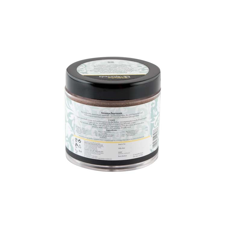 Ingredients and usage of Snanachurnam Herbal Bath Scrub