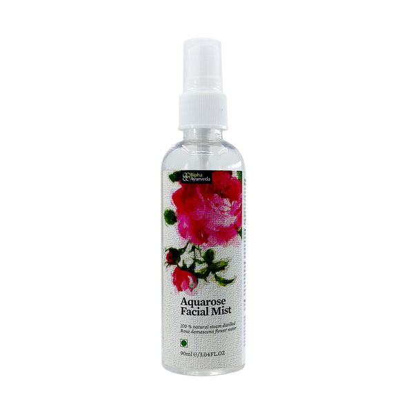 Aquarose Face Mist 90 ml - 100 % natural steam distilled Rosa damascena flower water