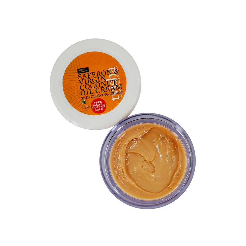 Tvisha - Saffron & Virgin Coconut Oil Cream Sample 10 gm